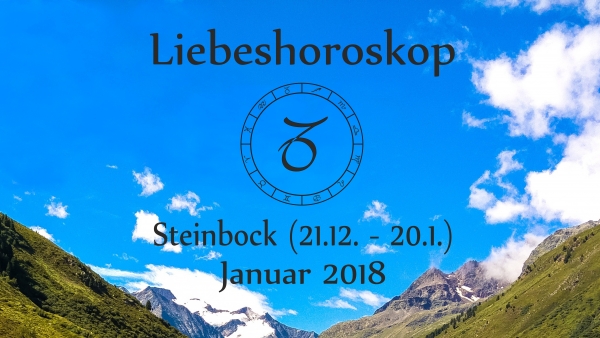 Steinbock Jahreshoroskop 2018