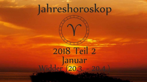 Widder Jahreshoroskop 2018