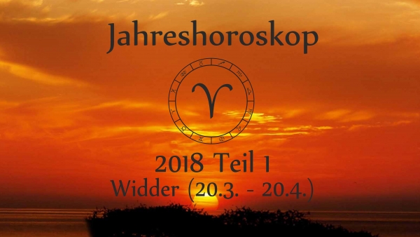Widder Jahreshoroskop 2018