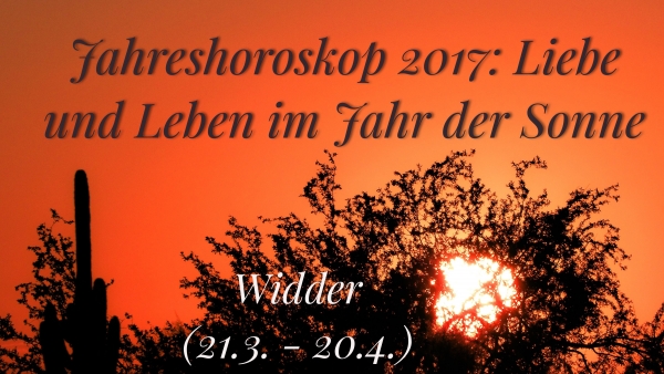Widder Jahreshoroskop 2017
