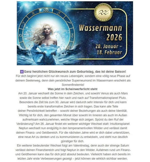 Monatshoroskop-Newsletter Antonia Langsdorf Monatshoroskop-Newsletter Antonia Langsdorf