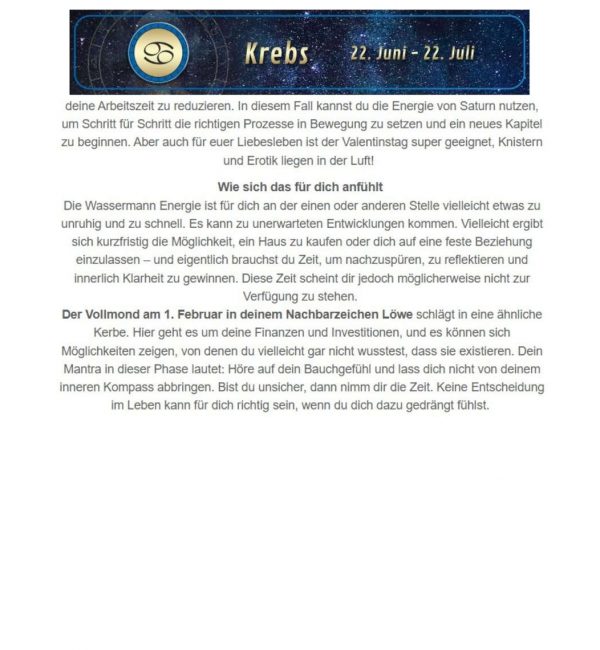 Monatshoroskop-Newsletter Antonia Langsdorf Monatshoroskop-Newsletter Antonia Langsdorf