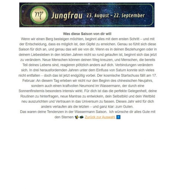 Monatshoroskop-Newsletter Antonia Langsdorf Monatshoroskop-Newsletter Antonia Langsdorf
